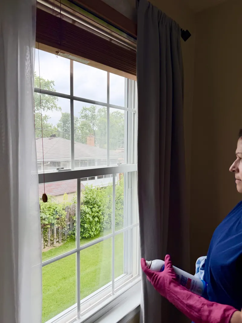 Lore cleaning a window streak-free